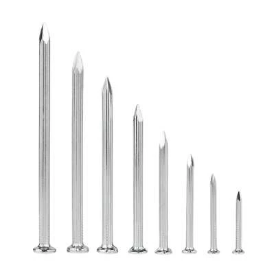 30-200PCS Hardened Cement Nails Carbon Steel Point Tip Zinc Plated Hardwood Wall Tiling Brick Concrete Cement Nail Hardware