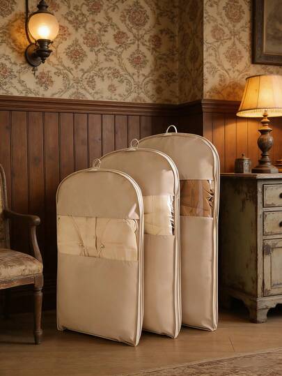 2 piezas/Set Funda transparente para polvo de ropa, bolsa para polvo, bolsa de almacenamiento de armario, bolsa para trajes, bolsa de almacenamiento de ropa lavable y portátil para organización de armarios, regalo del Día del Padre, adecuado para camisas, trajes, vestidos