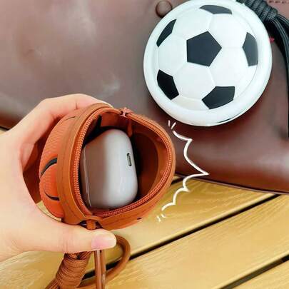 1 pieza Llavero colgante creativo con diseño de balón deportivo, llavero decorativo con diseño de baloncesto, béisbol, tenis, fútbol, accesorio de regalo para el Día de San Valentín/cumpleaños/fiesta
