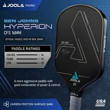 1 vợt Pickleball JOOLA CFS 16mm sợi carbon - Công nghệ bề mặt CFS - Vợt kiểm soát và lực đánh - Vợt Pickleball được chứng nhận bởi Hiệp hội Pickleball Hoa Kỳ. - Nhiều màu - Xem 1