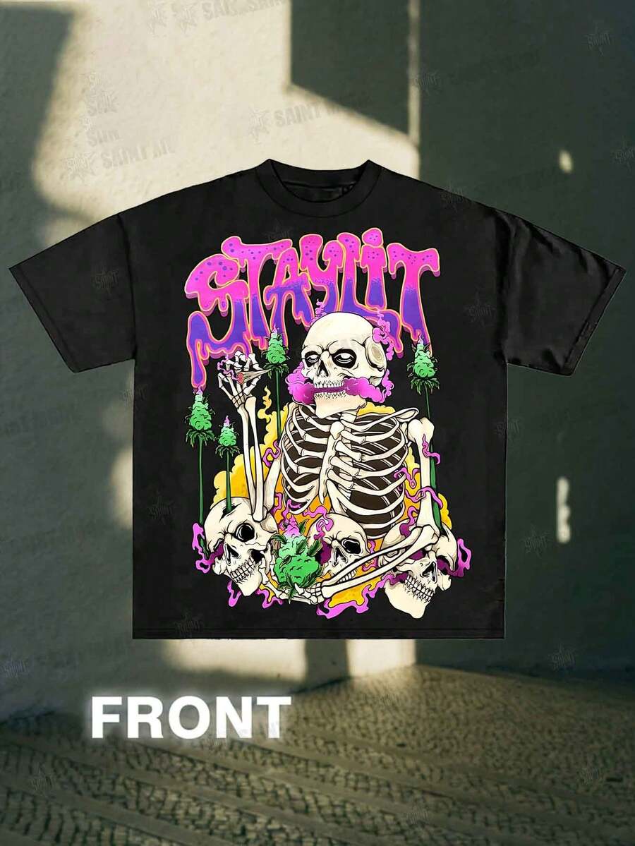 Minimalist Street Aesthetics, Ladies Gothic T-Shirts, Casual Sports Styles, Y2K Fashion Cartoon T-Shirts, Y2K Millennium Styles, Y2K Weird T-Shirts For Men And Women, Street Hip-Hop Casual Styles, Summer, Street Fashion, Moisture Absorption And Perspiration, Casual Wear, Celebration Parties, Holiday Costumes, Quentins De Mujer, Camiseta, Camisas, Vacation Outfits Women, Spring Outfits For Women,Summer Clothes,Summer Tops,Club Outfits For Women - 黑色 - 查看 1