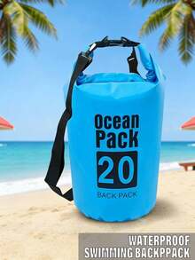 1件戶外旅行防水桶包 5L/10L/15L/20L 漂流溪流游泳防水背包 - 浮水防水乾袋,戶外漂流防水包 防水背包 | 500D PVC,沙灘包 防水手機殼 度假必需品 - 彩色 - 查看 8