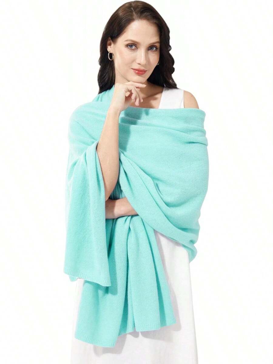 Soft Cashmere Blend Wrap Scarf For Travel, Extra Large 87"X28" - 賽萊斯特 - 查看 1
