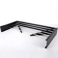 Tendedero de Ropa Plegable de Acero Inoxidable Ideal para Secado en Interiores y Exteriores,Tendedero Plegable de Acero Inoxidable para Colgar Ropa - A-Negro-100cm - Ver 9