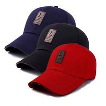 3 piezas Gorra de béisbol para hombre con decoración de parche en estilo retro - A - Ver 9