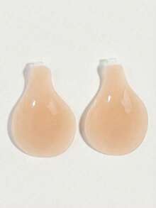 1/2pcs New Silicone Invisible Bra With Straps, Non-Slip Style Lift And Gather, Designed For Wedding Photography, Strapless Dresses, Invisible Underwear, Dresses, Travel & Vacation To Enhance Cleavage And Sexy Bust - Apricot - View 5