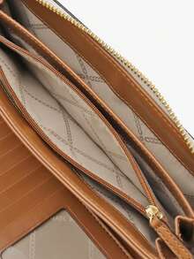 Michael Kors MK Jet Set Monogram Ultra Slim Thin Women Wallet RFID Blocking Credit Card Holder Bifold Long Ladies Billfold Zipper Around Wallet - White - View 7