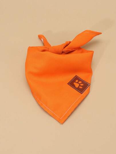 Polyester Casual Pet Triangle Scarf, With Cute Dog Pattern, Pet Supplies, Dog Accessories, Cat Accessories. Suitable For Small And Medium Cats And Dogs For Outdoor And Daily Wear (Not Suitable For Large Dogs).