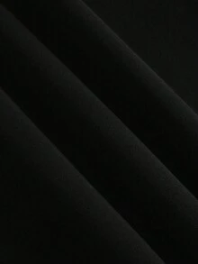 女士休闲宽松版型 NYC 字母印花灰色慢跑裤，秋冬裤装 黑色 - 黑色 - 查看 8