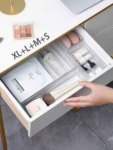 7pcs/6/1 Makeup Drawer Organizer Makeup Brush Organizer Clear Makeup Organizer Makeup Display Stand Organizer Divider Cosmetic Tool Storage Box - Multicolor - View 4