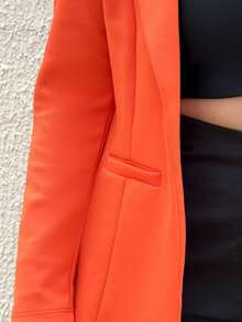 Women Coats - Orange - View 5