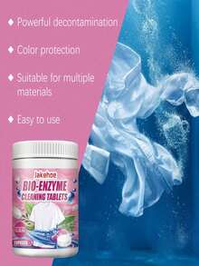 Stain Remover Effervescent Tablets, Suitable For Clothing Cleaning And Stain Removal. Laundry Deodorizing Tablets Can Enhance The Cleaning Power Of Regular Laundry Detergent, Effectively Removing Stains And Odors, Rather Than Masking Odors Like Washing Soda Or Fabric Softener. - Multiple Forms - View 6