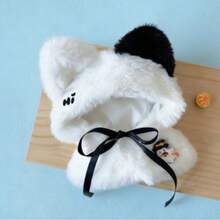 10厘米棉质娃娃衣服，仿毛皮万圣节斗篷披风，适合迷你毛绒娃娃 - 彩色 - 查看 2