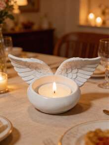 1pc Wing Shaped Candle Holder, Suitable For Living Room, Bedroom, Rooms, Home Decor, Kitchen, Office Decoration,Gifts Birthday Graduation - Multicolor - View 1