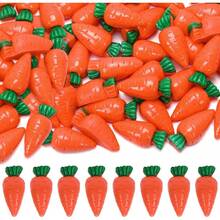 50-Piece Mini Resin Rabbit And Duck Set, Small Easter Bunny Decorations, Perfect For Dollhouse Decoration, Party Favors, And Classroom Rewards - Kiểu cà rốt - Xem 10