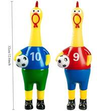 Screaming Chicken Plush Toy, Emits Scream Sound, Stress Relief, Large Durable Pet Chew Toy, Indoor Leisure Game - Multicolor - View 5