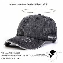 1件女款哥德風 LA字母刺繡水洗牛仔棒球帽，街頭時尚帽，戶外防曬休閒帽，適合春夏/秋季旅行、海灘度假 - 多色 - 查看 2