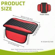 1 chiếc bọc bệ tỳ tay trung tâm bằng da ghép mảnh, bọc tay vịn nâng cấp với túi đựng đồ bên hông, thích hợp dùng làm túi đựng đồ trên ghế xe hơi, phụ kiện trang trí xe hơi thời trang cho hầu hết các loại xe sedan, xe hơi và SUV. - phong cách A - Xem 6