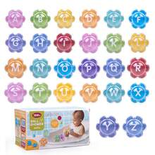 Juego de juguetes de baño flotantes de alta calidad, adecuados para la ducha y la piscina, ideales para aprender letras y números, regalo perfecto para niños (esencial para el verano, la Navidad o el cumpleaños) - Multicolor - Ver 6