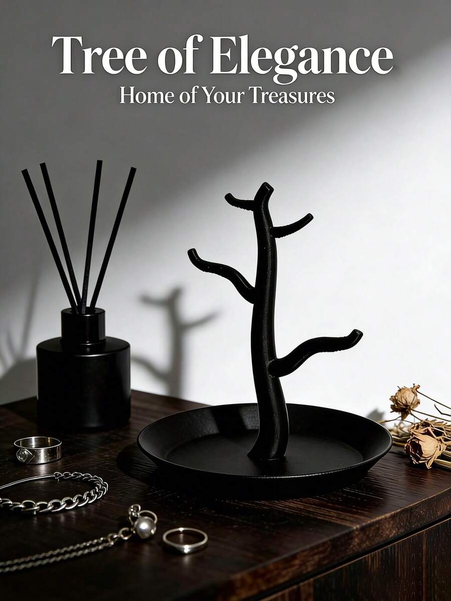 1 chiếc giá đựng trang sức hình cây, giá để nhẫn và dây chuyền trên bàn trang điểm phòng ngủ, giá trưng bày đồ trang sức nhỏ trên bàn lối vào. - Nhiều màu - Xem 1