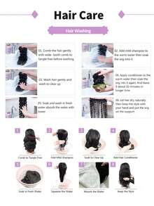 V Part Wig Human Hair Deep Wave Upgrade Glueless U Part Human Hair Wig 180% Density No Leave Out No Sew In Full Machine Made V Part Wig For Women Beginner Friendly Natural Black - Natural Black - View 8