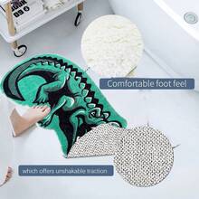 Bathroom Ocean Animal Bath Mat, Cute Crocodile Pattern Bedroom Carpet, Absorbent Microfiber Super Soft Funny Non-Slip Bathroom Rug, Summer - Cute Crocodile Pictures - View 11