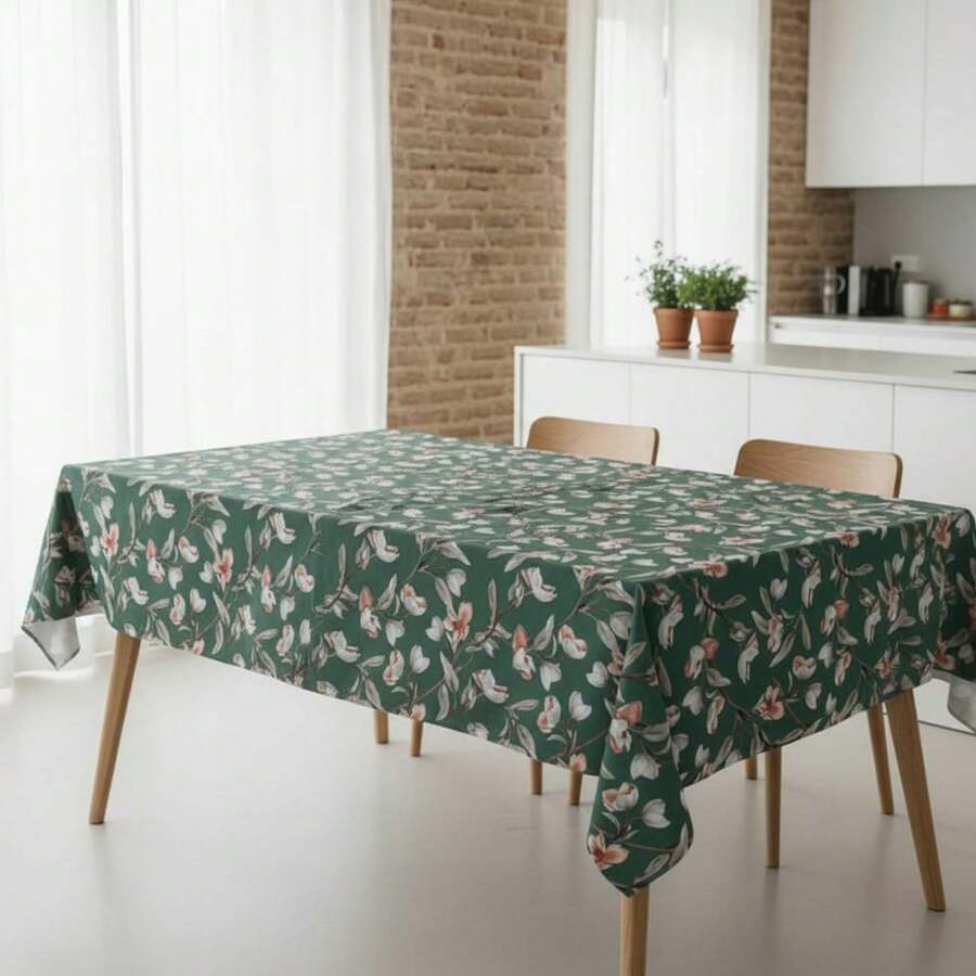 Kiva Fleckenabweisende Tischdecke mit Harzfinish, besonders weich und wasserdicht. Größen von 100 x 140 cm bis 300 x 140 cm und rund (140 cm Durchmesser). – Fleckenabweisende Tischdecke: Stil und Schutz – Erhältlich in 11 Designs. - Option 11 - Übersicht 1