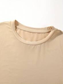 Camiseta de gran tamaño a la moda - Negro - Ver 10