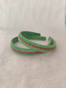 2-3条柔软舒适的发带，甜美少女青春气息发带 - 彩色 - 查看 9