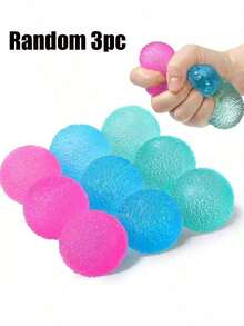 1.6 Inch Textured Mini Stress Relief Ball, Adult Stress Ball, High Density Solid Soft Toy, 1.6 Inch Sensory Fidget Toy, Classroom Quiet Anxiety Relief Item, Malt Filling, Prize, Easter Party Small Gift, Anxiety Relief Squeeze Ball - Multicolor - View 9