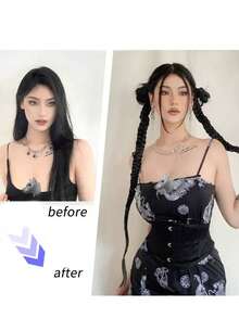 European And American Style Braided Bun, Bubble Braid, Double Ponytail, Sweet And Hot Girl Wig Braids - Multicolor - View 5