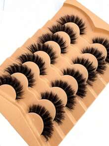 Lông mi hoạt hình, lông mi giả 3D mềm mại như lông chồn, lông mi mắt mèo, lông mi giả dày tự nhiên, nối mi dày, dụng cụ trang điểm thiết yếu khi đi du lịch - màu đen - Xem 6