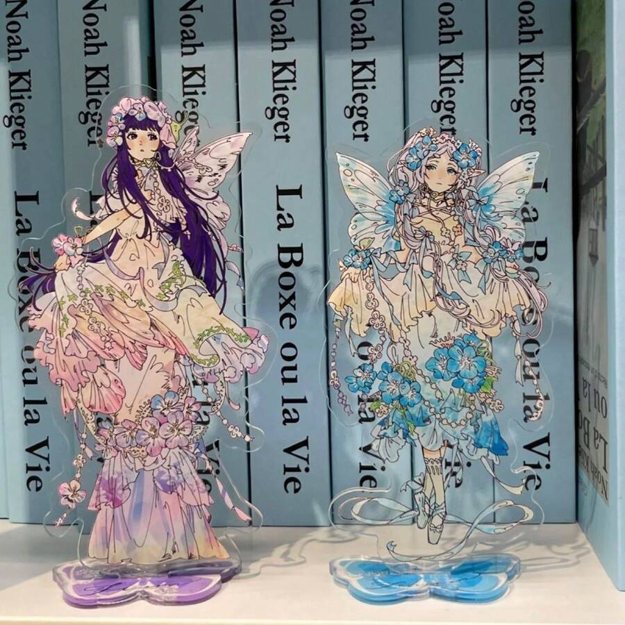 New Arrival Fuli Lian Acrylic Floral Fairy Tabletop Decor, Perfect Gift For Birthday, Holiday, Valentine's Day - Multicolor - View 1