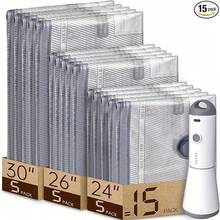 9pcs/Set Portable Travel Vacuum Storage Bags With Rechargeable Electric Pump, Space Saving Compression Packing Organizers For Luggage & Clothes Suitcase Essentials - 15 組合旅行裝 - 查看 8