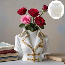 A DIY Silicone Mold For A Lady's Upper Body-Shaped Flowerpot, Pen Holder, And Plaster Cup, Suitable For Crafting Resin, Plaster, Clay, Concrete, Cement, And Other Craft Items, As Well As For Various Holiday Gifts And Home Decorations - A - View 6