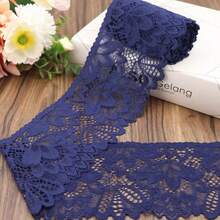 10 Yards - IDONGCAI Floral Lace Trim - 4 Inch Wide Elastic Lace Ribbon, Suitable For Clothing Decoration, DIY Crafts And Gift Packaging - A - View 7