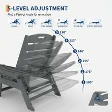 Outdoor Chairs - Grey Without Wheels - View 4