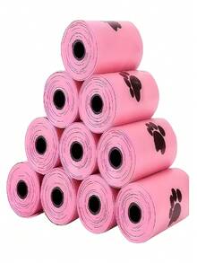 150pcs/10rolls Extra Thick Polyethylene Dog Waste Bags, Leak-Proof Pet Cleanup Trash Bags, Heavy Duty - View 9