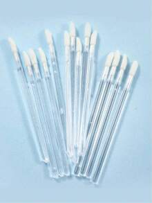 Bộ sản phẩm bán sỉ 50-500 cọ trang điểm môi dùng một lần dung tích lớn, cọ mascara, cọ son môi cầm tay, cọ son bóng dạng thỏi, cọ kẻ lông mày, que vệ sinh cọ, đóng gói riêng lẻ. - trắng - View 6