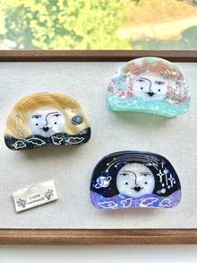 Rhinestone Star Hair Clip, New Strawberry Heart Acetate Hair Clip, Elegant & Cute Hair Clip - Multicolor - View 5