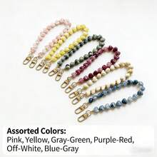 1 chiếc dây đeo điện thoại hình trái tim tối giản thanh lịch, đính hạt acrylic, 6 màu để lựa chọn, phụ kiện trang trí điện thoại, túi xách, quà tặng cho mẹ, bạn gái, người yêu - Nhiều màu - Xem 1
