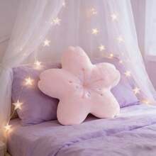 1 chiếc gối trang trí hình cánh hoa anh đào dễ thương, dùng cho ghế sofa, phòng ngủ, phòng khách, quà tặng Halloween/Lễ Tạ ơn, đệm lót ghế văn phòng. - Hồng - Xem 1