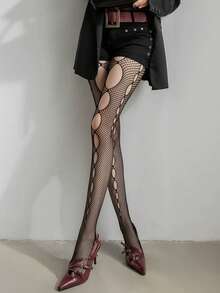 Sexy Fishnet Ripped Pantyhose, Stretchy Anti-Snag, Slimming Leg - Multicolor - View 5