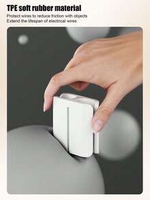 2pcs Multi-Functional Stackable Cable Organizer, Charge/Data Line Holder, Anti- Portable Wire Clip, Home/Office Desk Drawer Cable Management Box, TPE Soft Rubber Protects Charger, Earphone, USB Cables - Multicolor - View 6