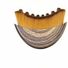 1pc Lymphatic Drainage Facial Brush - Dry Brushing Massager For Face Shaping And Jawline Sculpting - Ergonomic Design Precisely Fits Skin And Relieves Fatigue - Brown - View 12