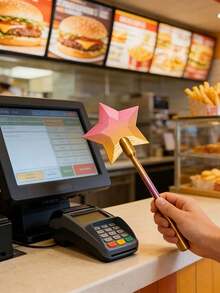 3D Printed Magic Wand Contactless Payment Card Holder, Scan Code Payment Magic Wand, Starry Magic Wand, Suitable For Card Payment Scenarios - Magic Wand Version - View 8