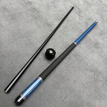 Taco de billar de 58 pulgadas, 1/2 pieza, disponible en azul y rosa púrpura, punta de 12.5 mm, 19 onzas, taco de billar con textura profesional - Azul - Ver 7