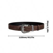 Women's Punk Style Buckle Belt, Hole-Free New Denim Pants Belt - Hot Sale Retro Trend - View 4