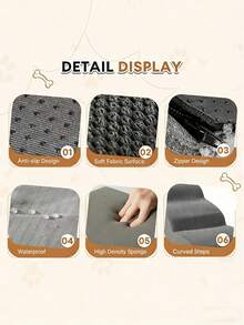 Pet Stairs Dog Ladder Steps Non-Slip Climbing Ramp, Removable, For Small/Elderly Dogs, Bed/Sofa Side - Multicolor - View 8