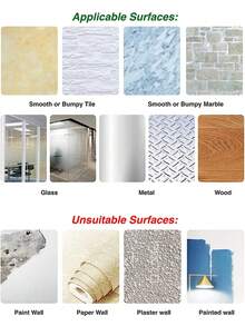 12个自粘挂钩，50磅透明免打孔挂钩，强力亚克力粘钩，重型墙钩，最大承重8公斤，适用于浴室、厨房、客厅 - 查看 9